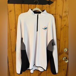 Miami Dolphins Quarter-Zip Pullover XXL